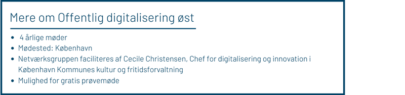Faktaboks Offentlig digitalisering øst
